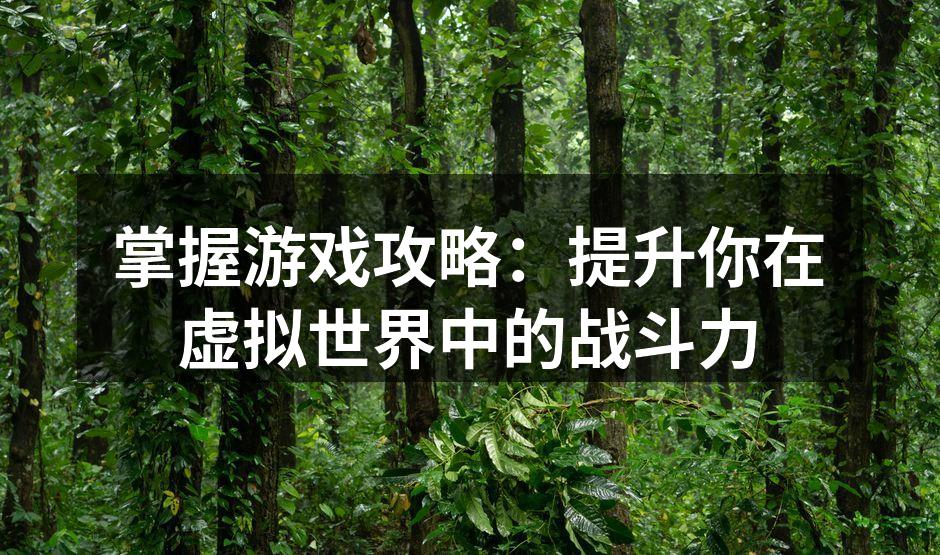 游戏策略讨论