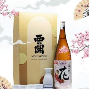 Hộp Quà Lộc Vàng Khai Xuân Rượu Sake Hana 1800ml [2]